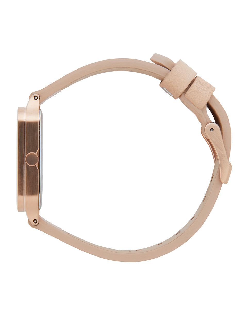 RIP CURL, Ace Rose Gold Leather Watch