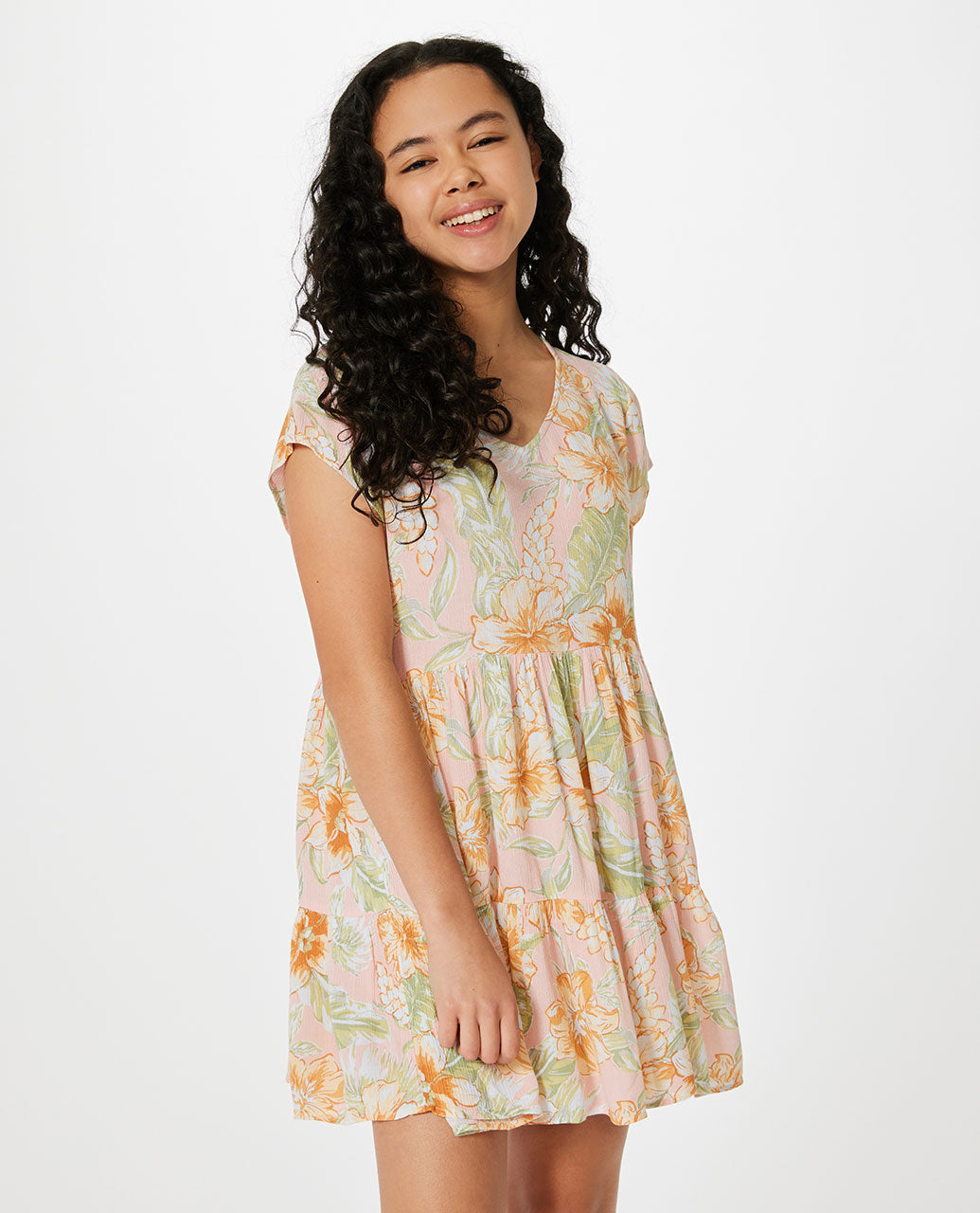 RIP CURL, Always Summer Tier Dress - Girls (8-14 years)