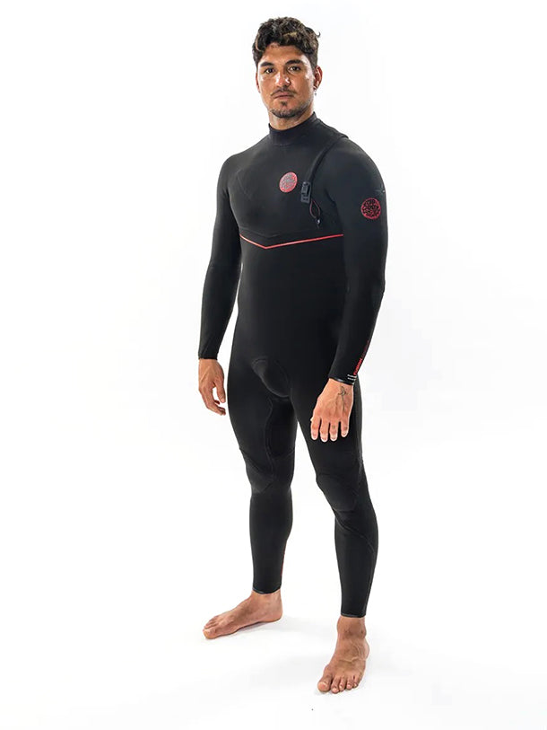 RIP CURL, Flashbomb Fusion 3/2mm Zip Free Wetsuit