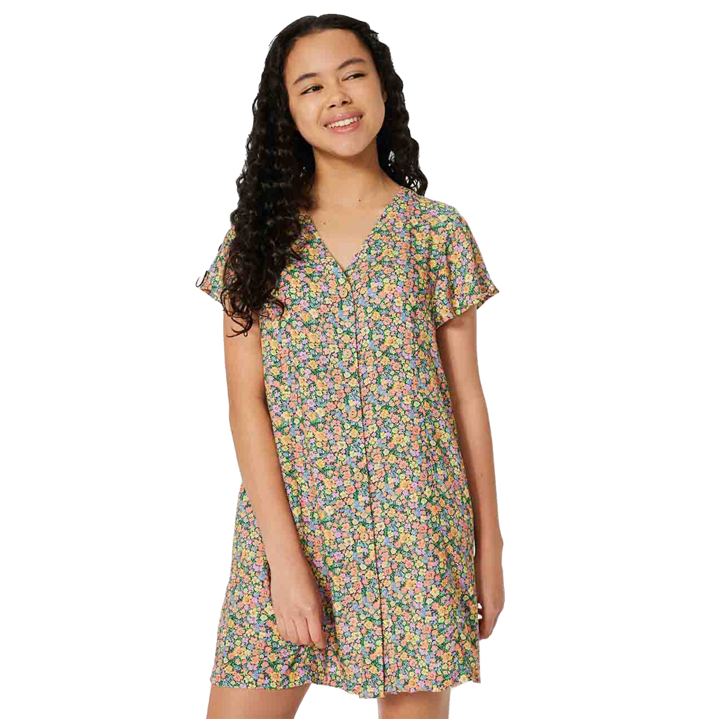 RIP CURL, Girls (4-14) Daybreak Floral Dress