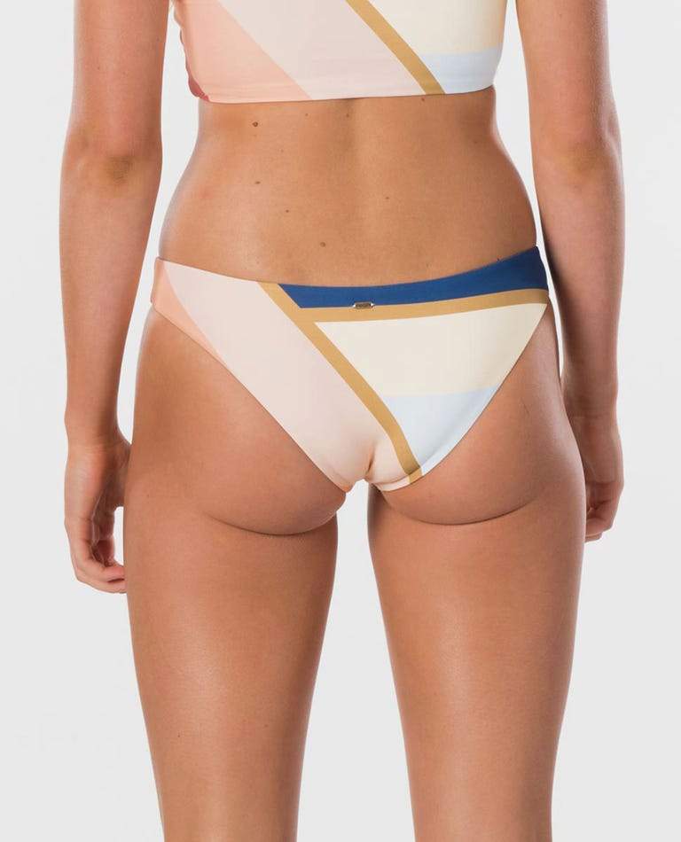 RIP CURL, RIP CURL Sunsetters Block Cheeky Coverage Bikini Bottom Women's Peach