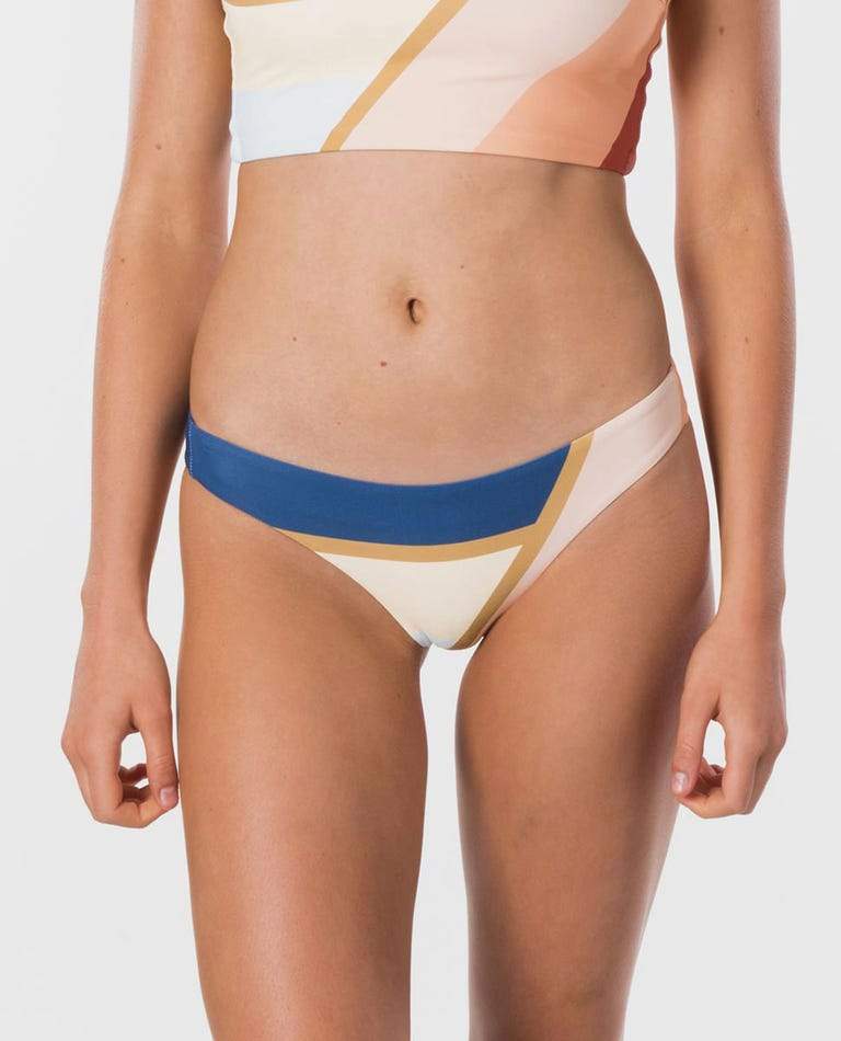 RIP CURL, RIP CURL Sunsetters Block Cheeky Coverage Bikini Bottom Women's Peach