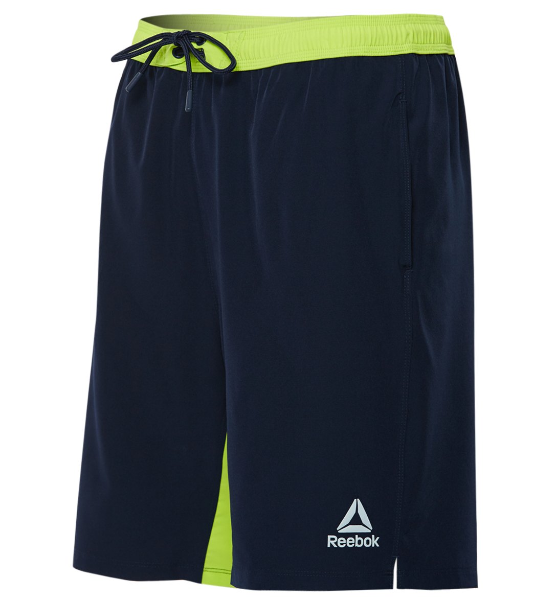 Reebok, Reebok Deep Water 20" Volley Shorts Collegiate Navy/Neon Lime