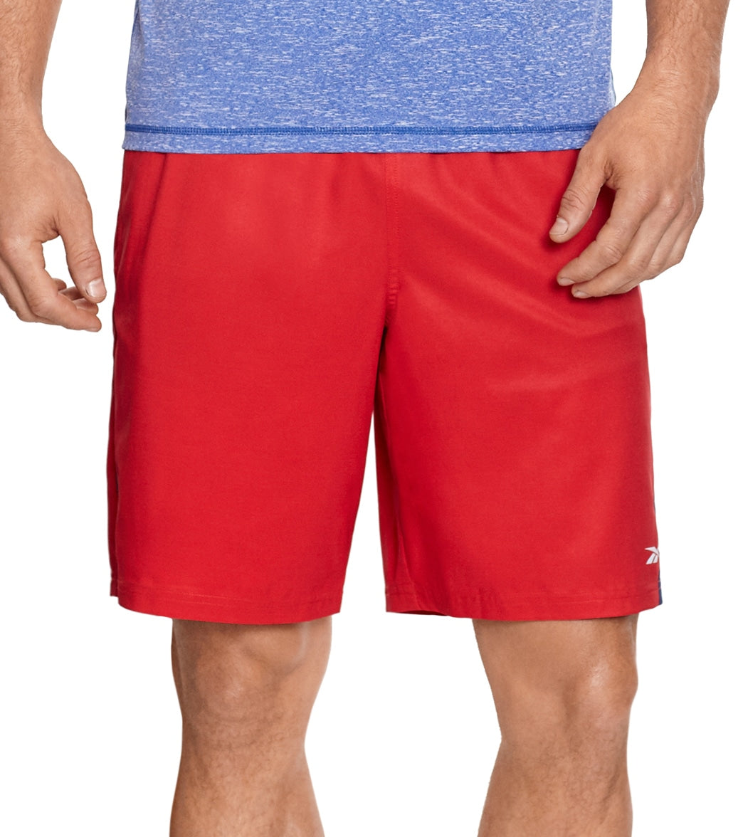 Reebok, Reebok Men's Block It Out 9" Swim Trunks Red