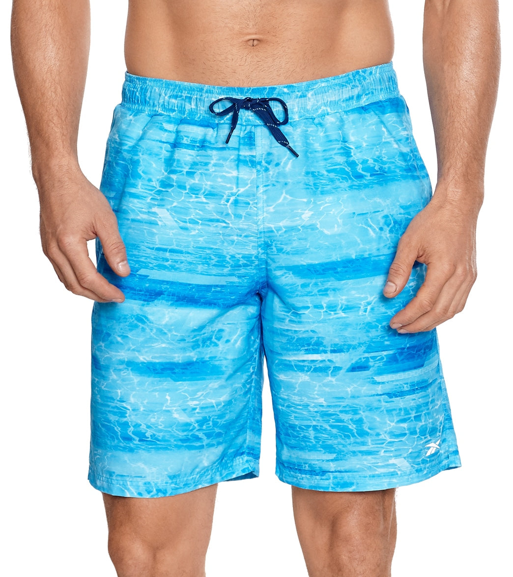 Reebok, Reebok Men's Cannonball Splash 9" Swim Trunks Blue