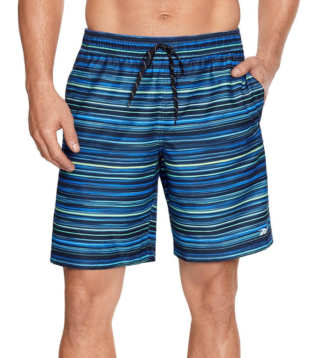 Reebok, Reebok Men's Oh Stripes 9" Swim Trunks