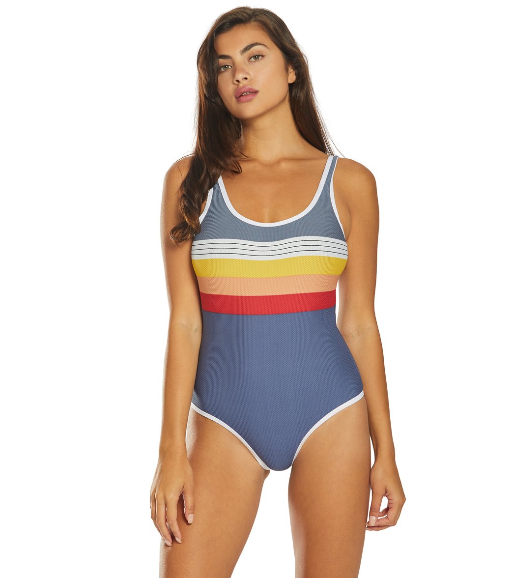 RIP CURL, Rip Curl Beach Street Good One Piece Swimsuit Blue