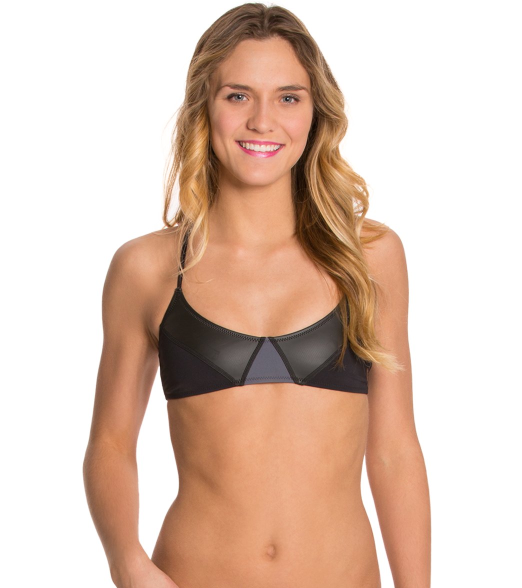 RIP CURL, Rip Curl Bomb Rebel Bralette Top Black