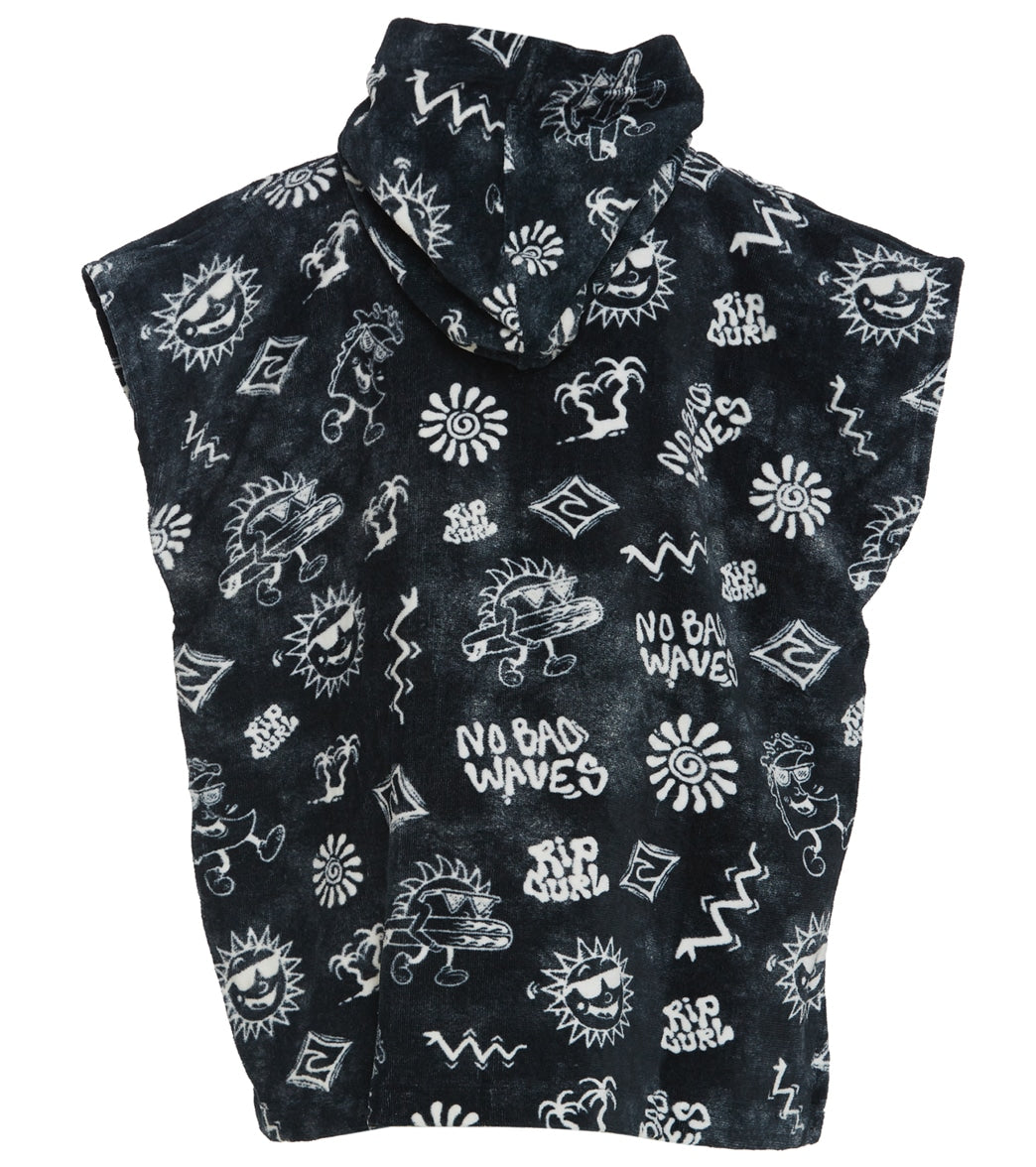 RIP CURL, Rip Curl Boys' Printed Hooded Towel Black