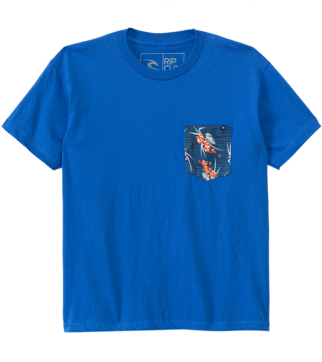 RIP CURL, Rip Curl Boys' Rerum Pocket S/S Tee (8yrs-14yrs) Royal