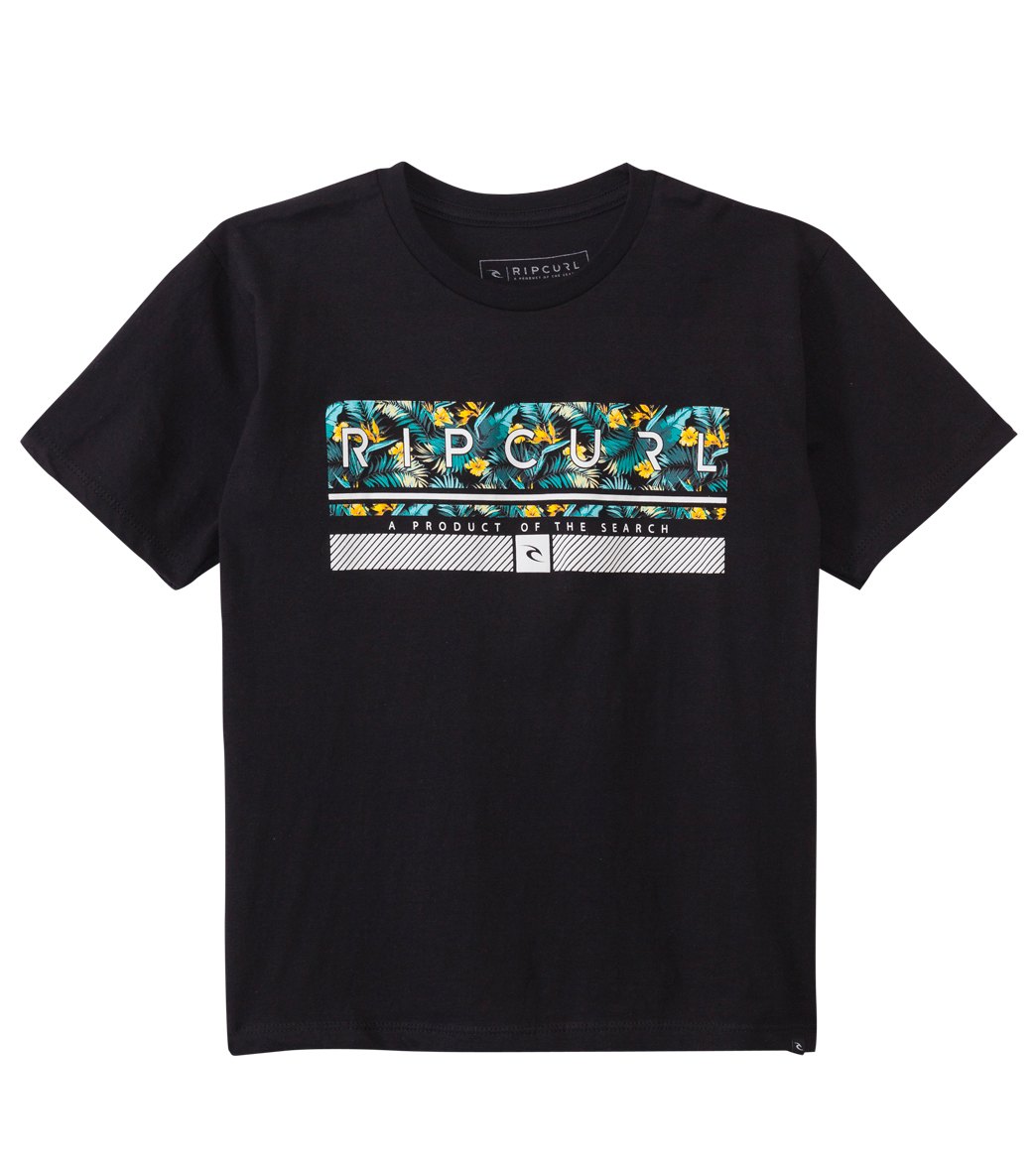 RIP CURL, Rip Curl Boys' Runway Heather S/S Tee (8yrs-20yrs) Black