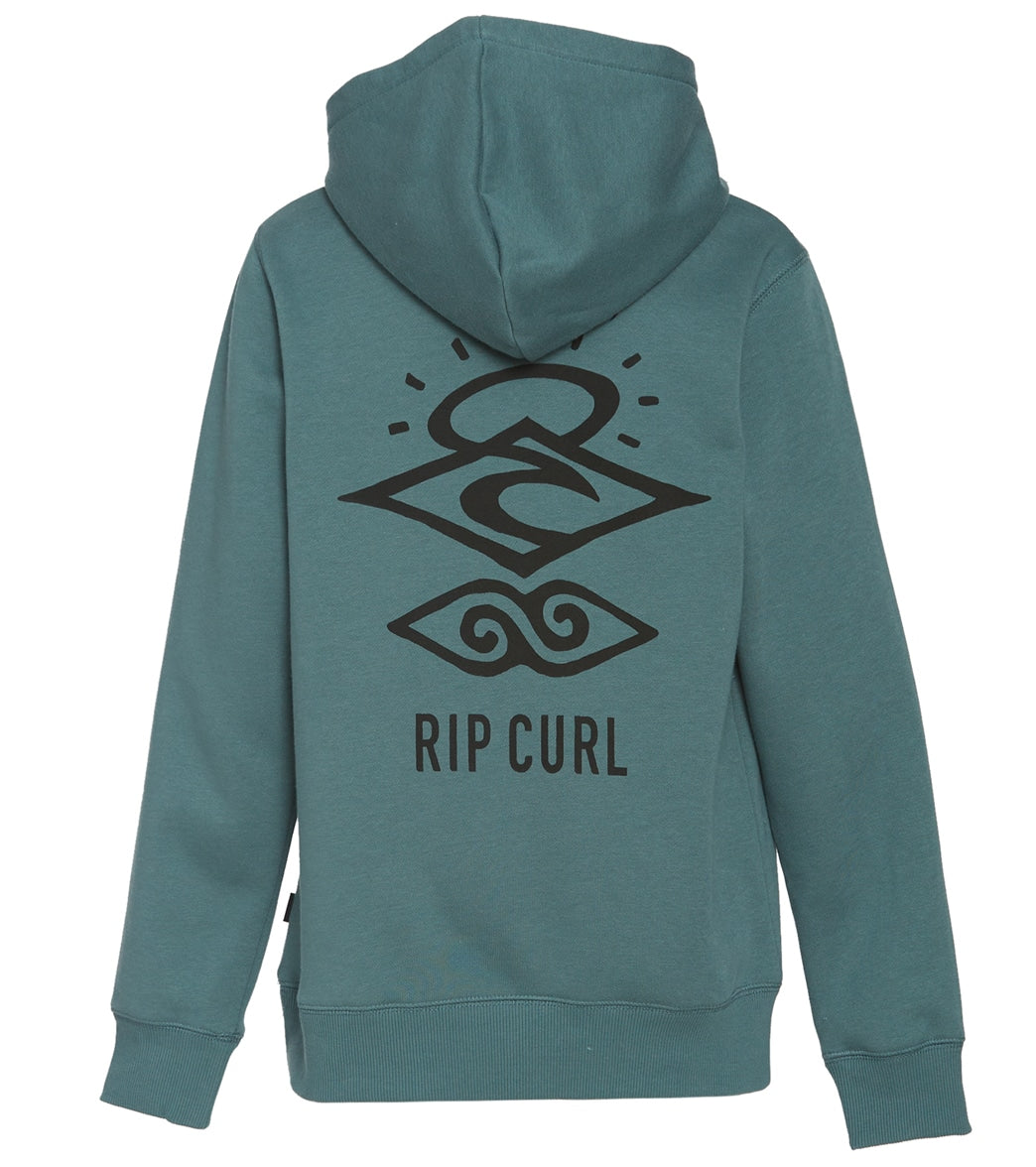 RIP CURL, Rip Curl Boys' Search Icon Hoodie (Big Kid) Bluestone