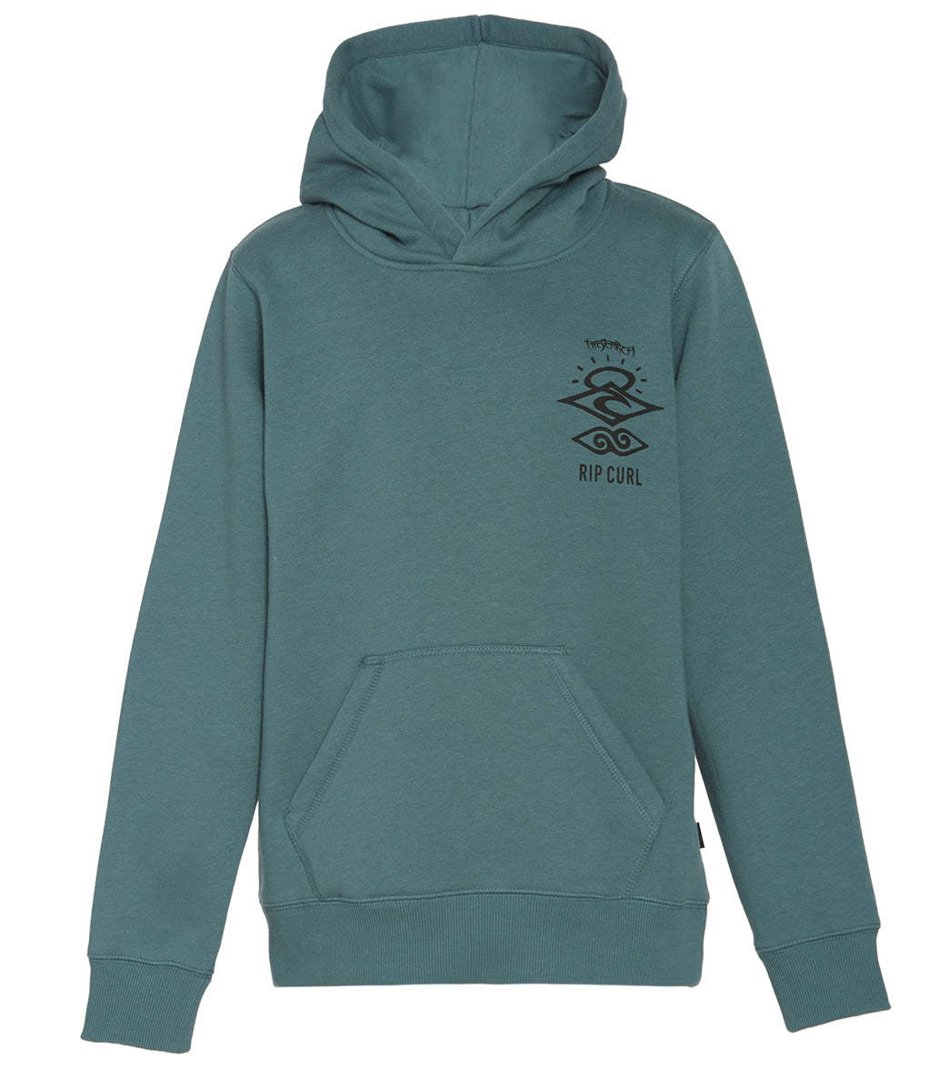 RIP CURL, Rip Curl Boys' Search Icon Hoodie (Big Kid) Bluestone