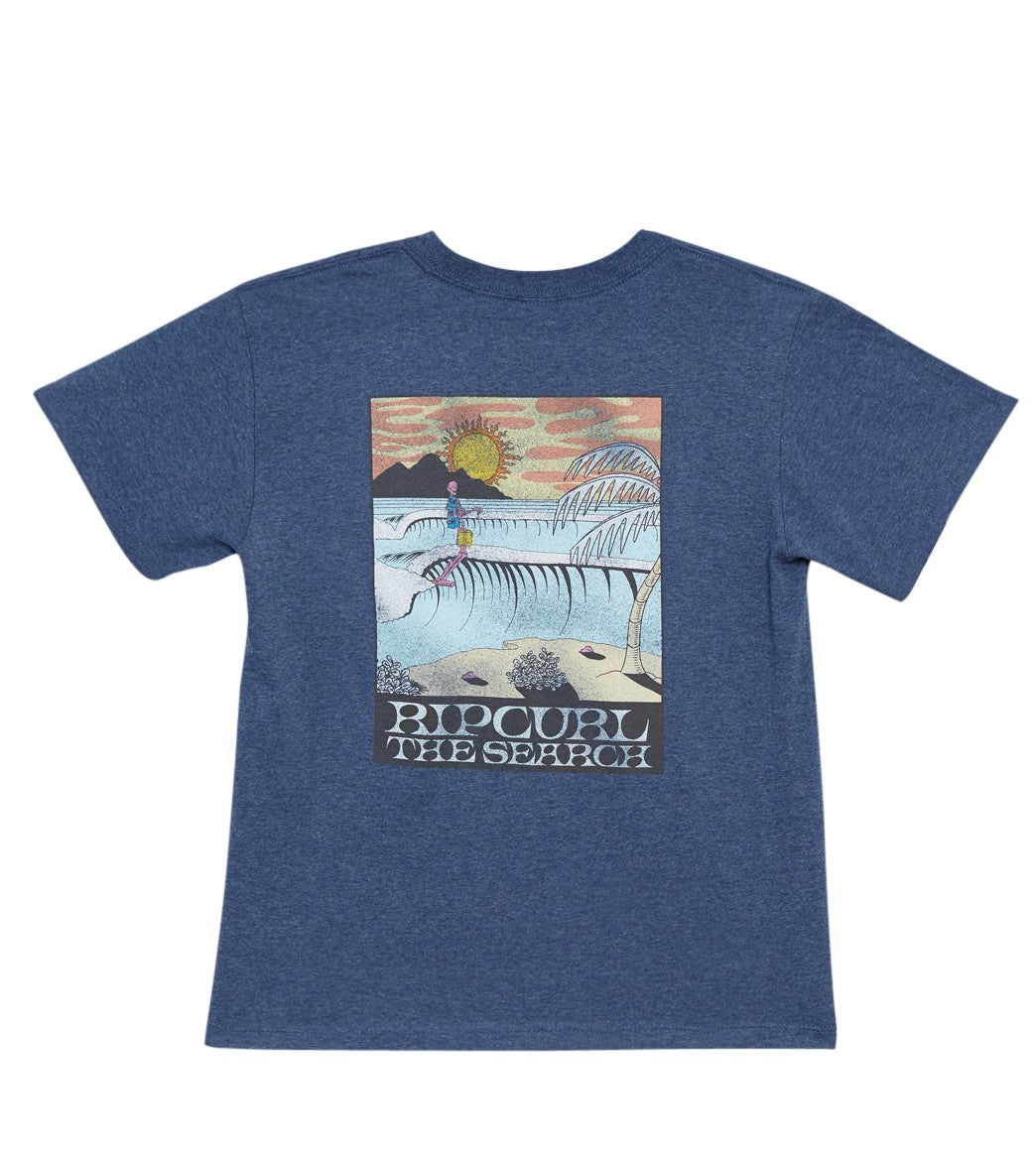 RIP CURL, Rip Curl Boys' Sir Shred Pre Tee (Big Kid) Navy Heather