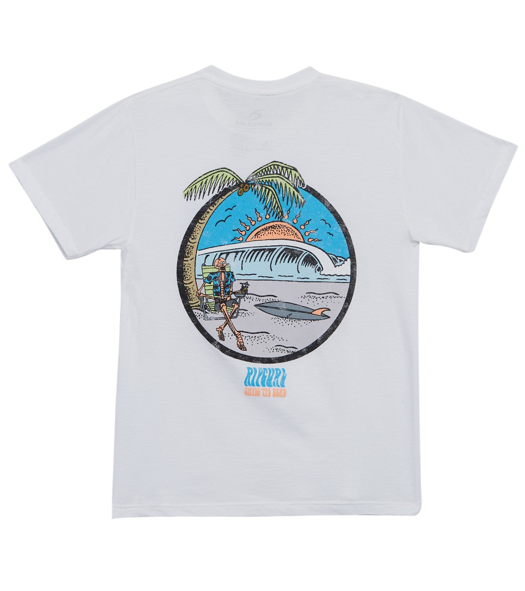 RIP CURL, Rip Curl Boys' Til Dead Heather T-Shirt (Big Kid) White