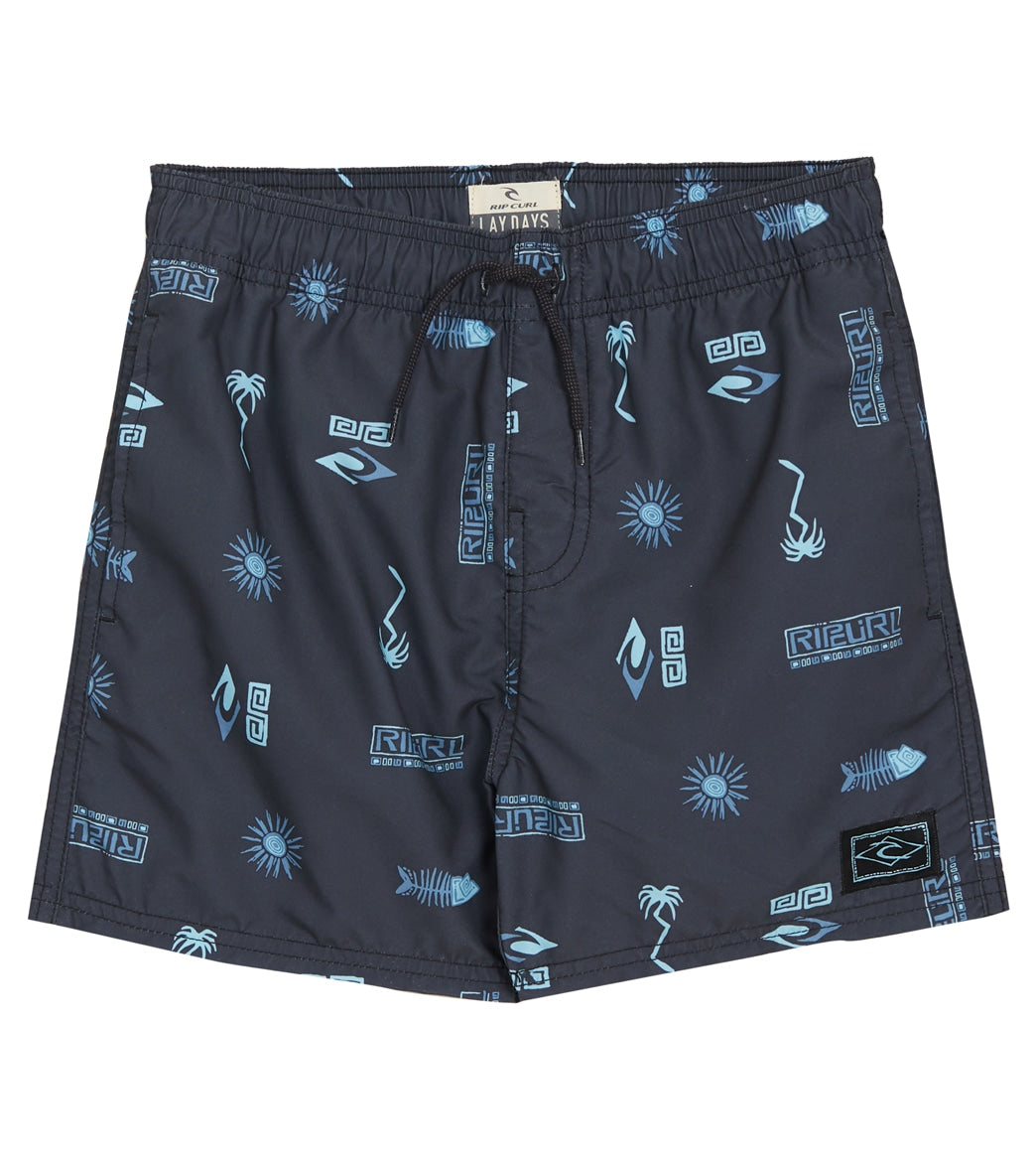 RIP CURL, Rip Curl Boys' Tube Heads Sun Swim Trunks (Big Kid) Black