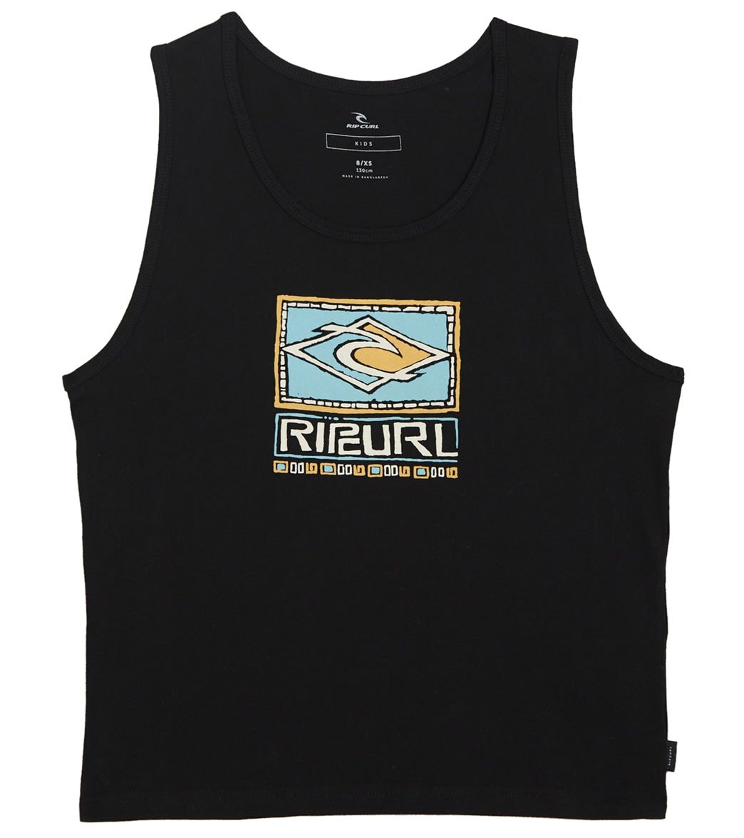 RIP CURL, Rip Curl Boys' Tube Heads Tank Top (Big Kid) Black