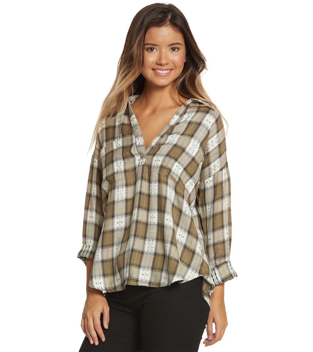 RIP CURL, Rip Curl Can't Resist Flannel Shirt Vanilla