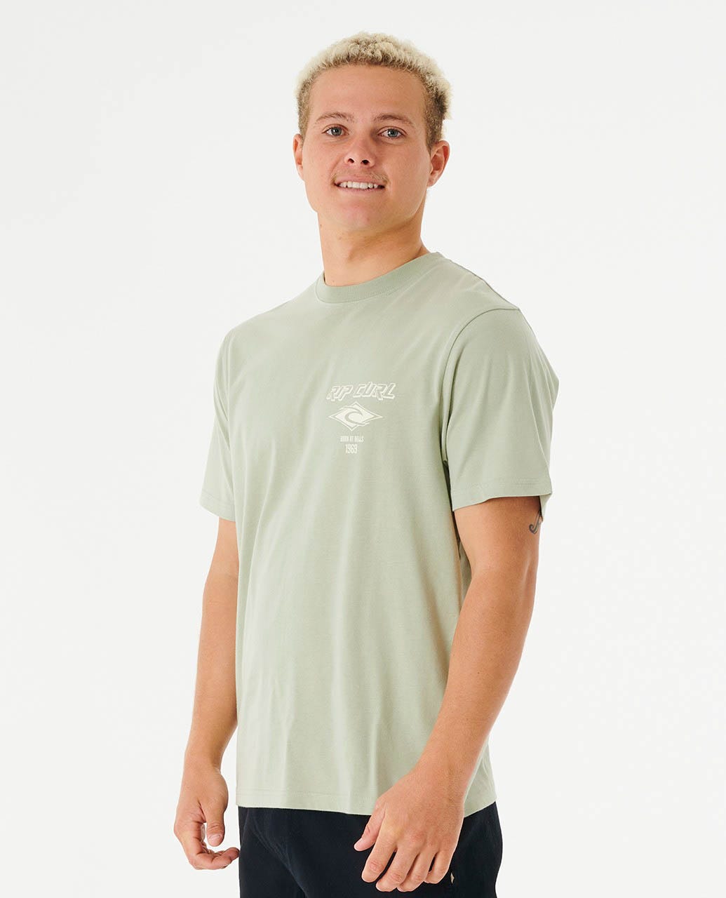 Rip Curl Mens, Rip Curl Fade Out Essential Tee - Sage