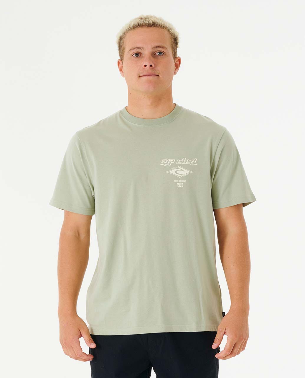 Rip Curl Mens, Rip Curl Fade Out Essential Tee - Sage