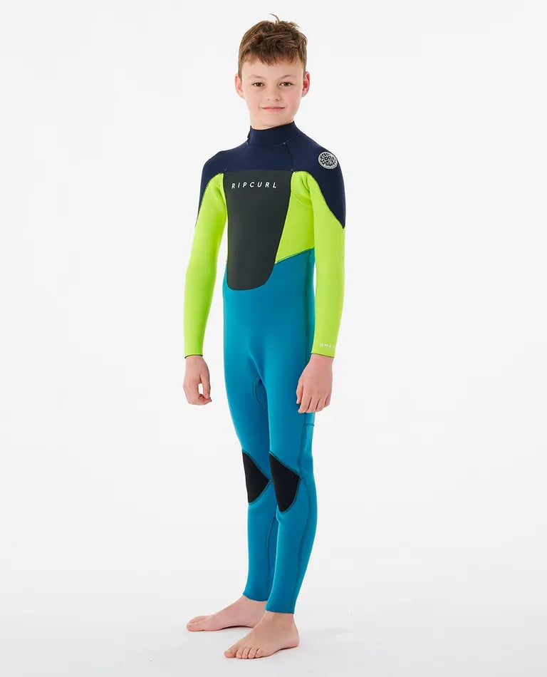 RIP CURL, Rip Curl Juniors Omega 4/3 Back Zip Unisex Wetsuits (8-16 years)