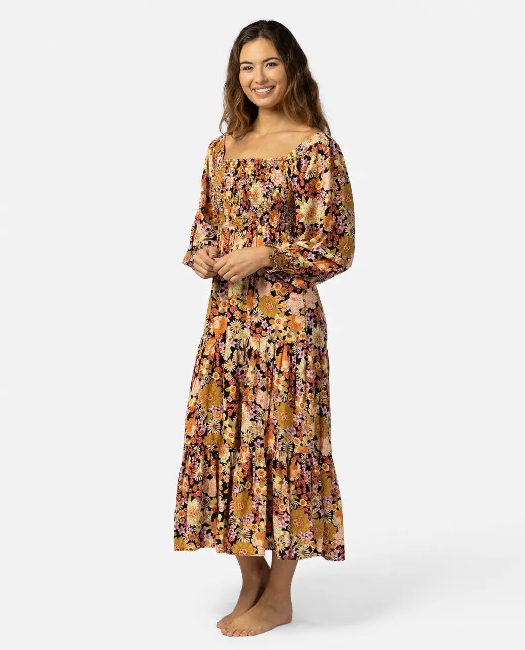 RIP CURL, Rip Curl Mystic Floral Long Sleeve Maxi