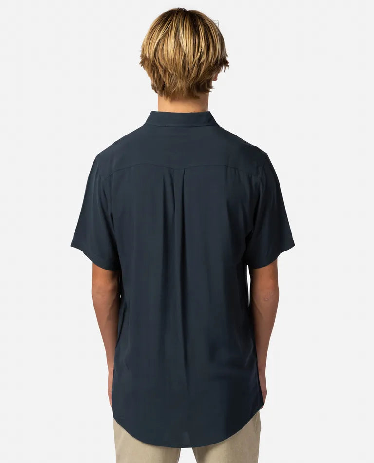 RIP CURL, Rip Curl Ourtime Viscose Short Sleeve Shirt