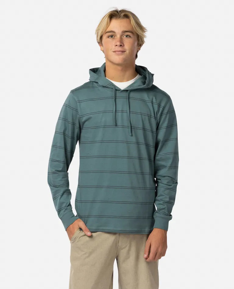 RIP CURL, Rip Curl Plain Stripe Hooded Tee