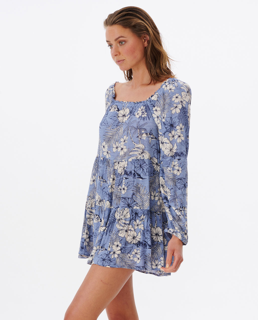 RIP CURL, Surf Treehouse Long Sleeve Dress