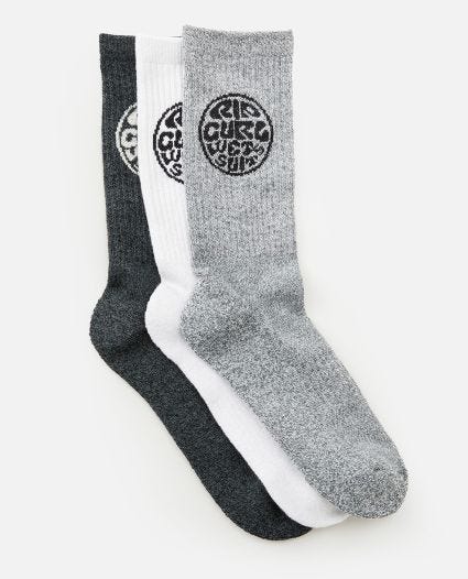 RIP CURL, Wetty Crew Sock 3-Pk